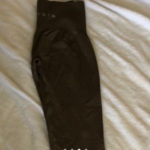 nvgtn olive khaki solid seamless legging